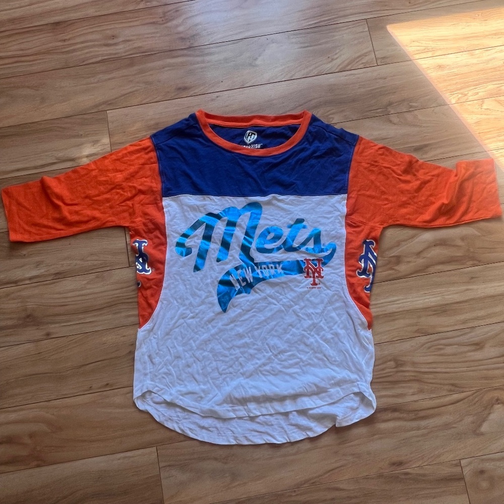 Women's mets 3/4 sleeve shirt